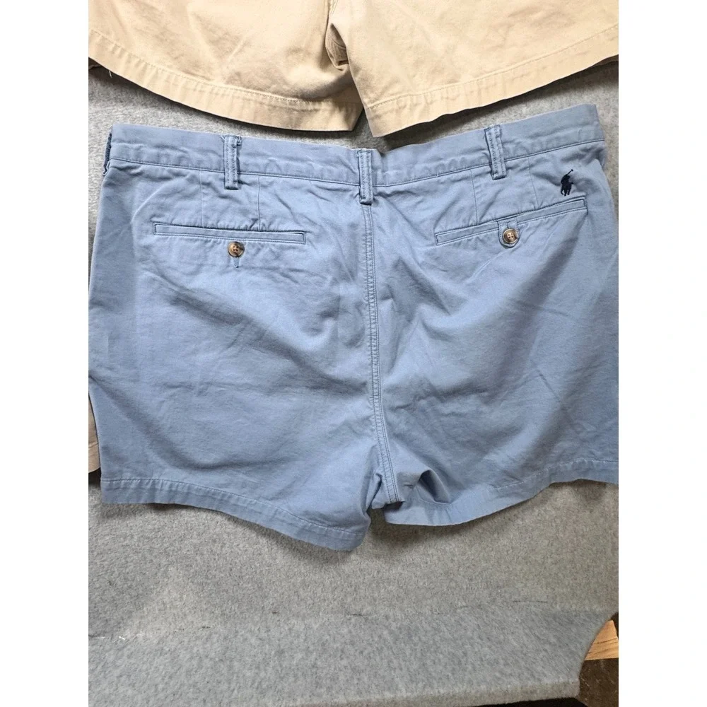 Polo Ralph Lauren Mens Chino Shorts Bundle 4 Pairs Red Blue Tan Khaki Size 40